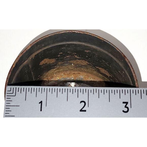 Vintage Original Double Kay Nut Shop Tin Great Graphics 3 Inch See Desc & Pic - Picture 8 of 12